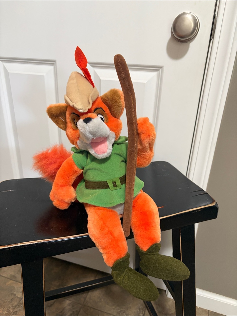 Disney Robin Hood Fox Plush Toy with Green Outfit